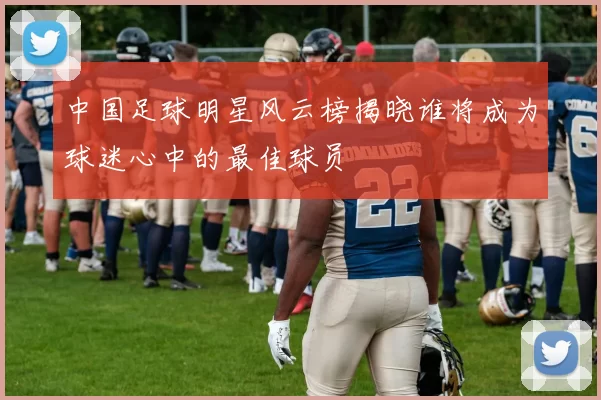 中国足球明星风云榜揭晓谁将成为球迷心中的最佳球员
