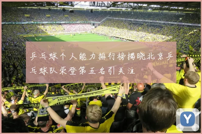 乒乓球个人能力排行榜揭晓北京乒乓球队荣登第五名引关注